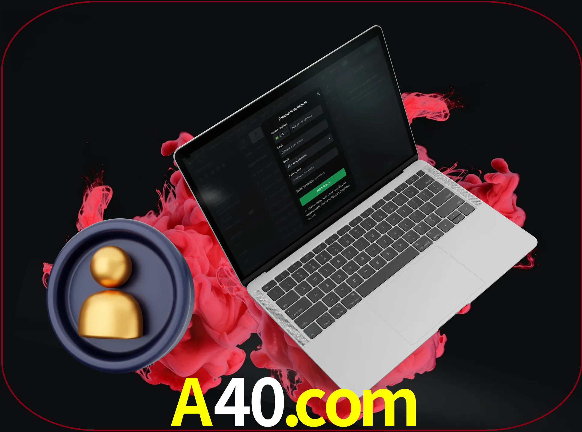 No cabeçalho do site a40, clique no botão que o levará a um formulário especial onde terá de introduzir as suas informações actuais.