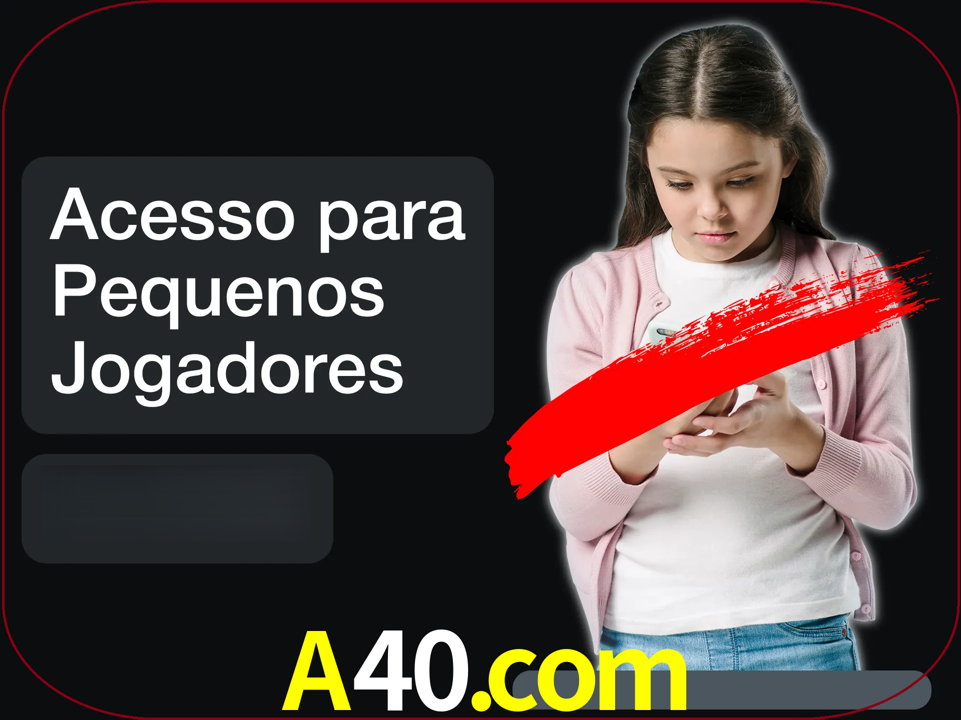 As crianças não podem jogar jogos de cassino.