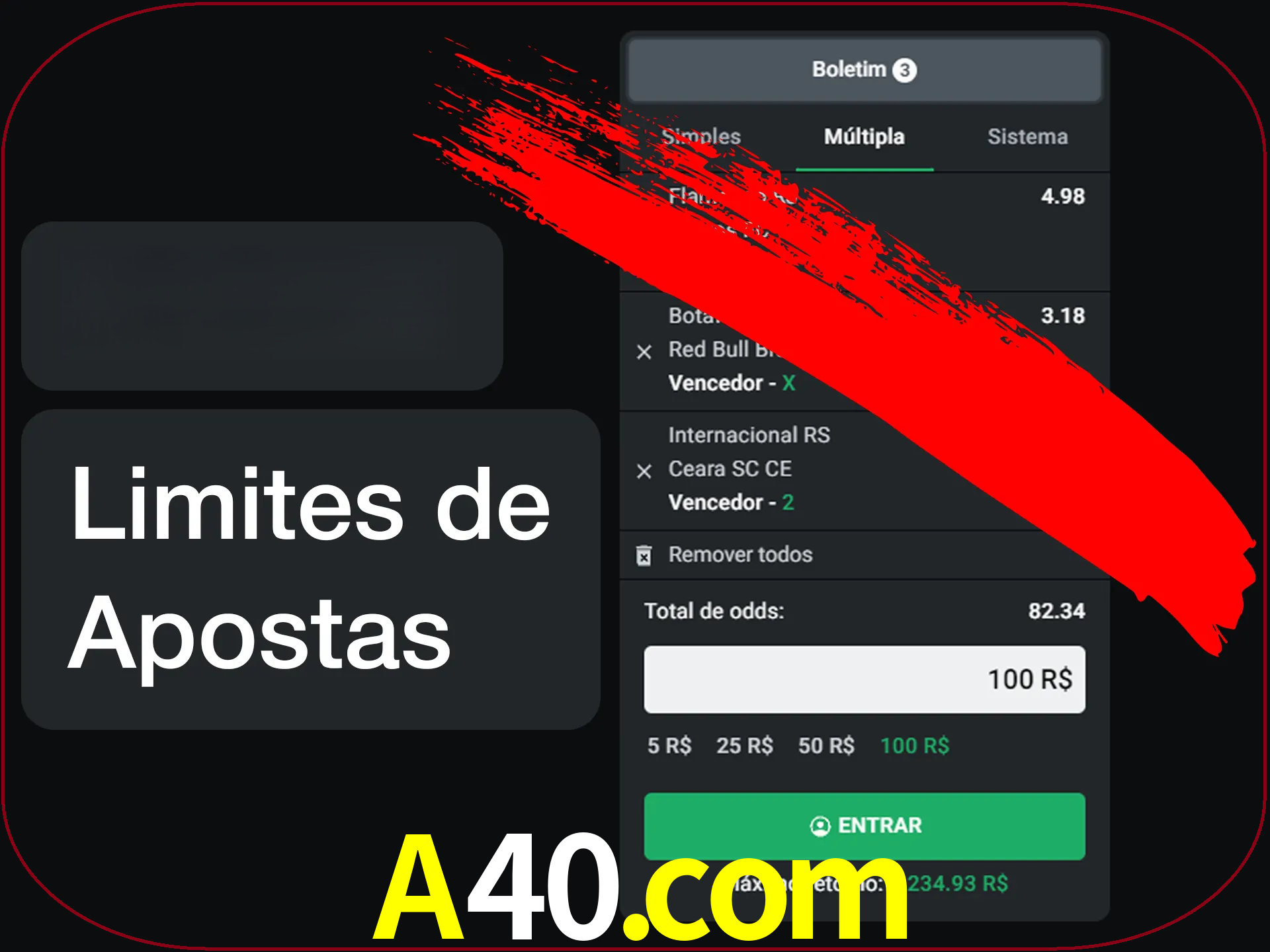 Não faça apostas loucas.